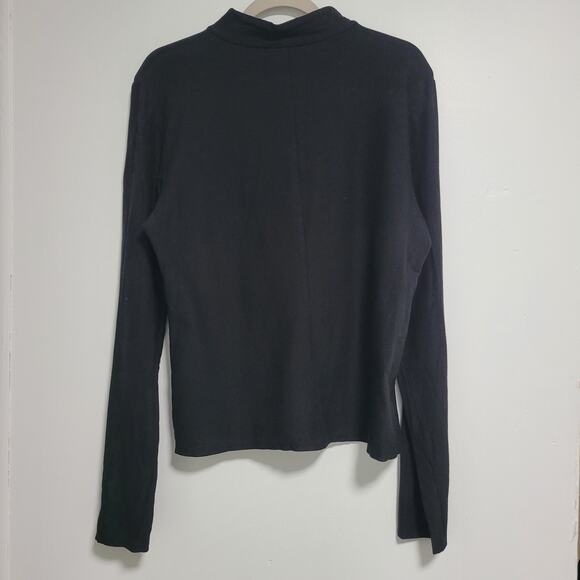 Eileen Fisher Black Zip Up Lightweight Jacket Size Medium - Picture 6 of 8